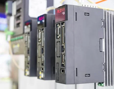 The PLC Controller for industrial machine Stock Photos
