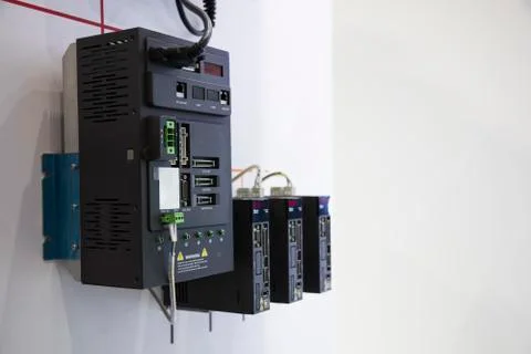 The PLC Controller for industrial machine Stock Photos