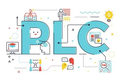 PLC : professional learning community Illustrazione stock