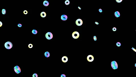 Pleasant animation of rotating elements.Seamless abstract 3d rendering of Stock Footage 94967730