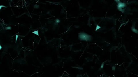 Pleasant cosmos. Cosmic invasion. Computer graphics of moving particles Stock Footage 94827014