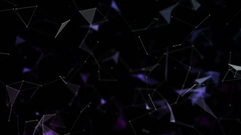 Pleasant movements of multi-colored particles. Depth of field.Growing global Stock Footage 96914632