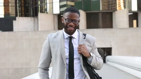 Pleasant Multi-Ethnic Bearded Man Smiles At Camera With Arms Crossed Stock Footage 236579723