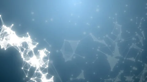 Pleasant particle movements in the corners of the screen. Digital abstract Stock-Footage 101421891