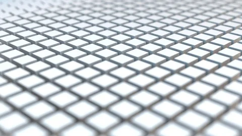 A pleasant relaxing wave is rolled over an array of cubes. seamless loop. Stock Footage 80914155