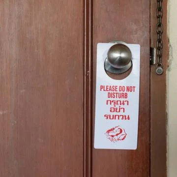 Please do not distrub Stock Photos