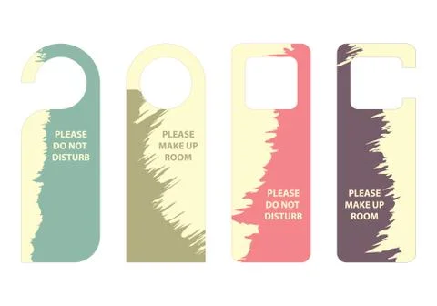Please do not disturb door hanger Stock Illustration