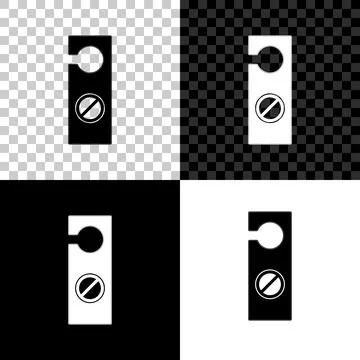 Please do not disturb icon isolated on black, white and transparent background Stock Illustration