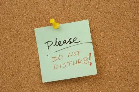 Please do not disturb! Stock Photos