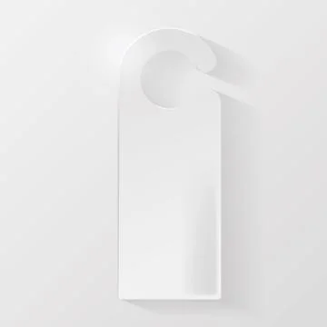 Please do not disturb sign in the hotel Stock Illustration