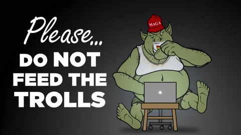 Please Do Not Feed the Right Wing Trolls Stock Footage 138326263