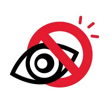 Please do not look here. Vector. Illustrazione stock