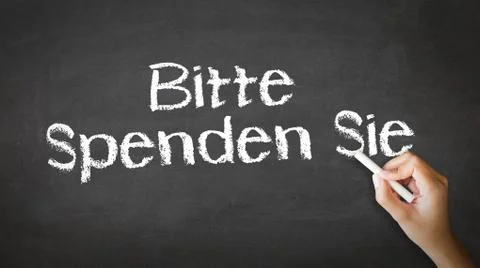 Please donate (in german) Stock Photos