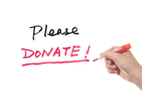 Please donate Stock Illustration