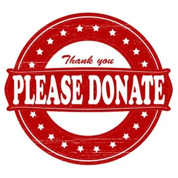 Please donate Stock Illustration