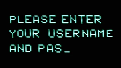 Please enter your username and password Stock Footage 231692401