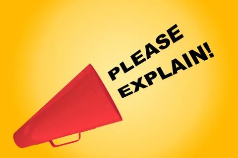 Please Explain! concept Stock Illustration