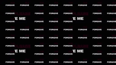 Please forgive me Text 02 Stock Footage 147598099