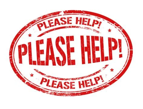 Please help sign or stamp Stock Illustration