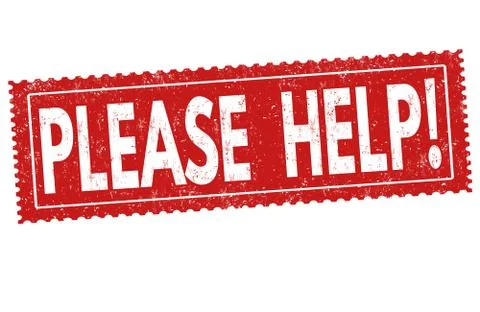 Please help sign or stamp Stock Illustration