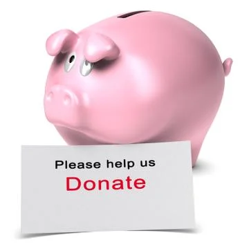 Please help us, donate, Donation concept Stock Illustration