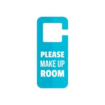 Please make up room hanger icon, flat style Stock Illustration