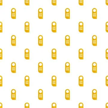 Please make up room hanger tag icon, flat style Illustrazione stock