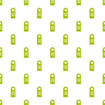 Please make up room tag icon, flat style Illustrazione stock