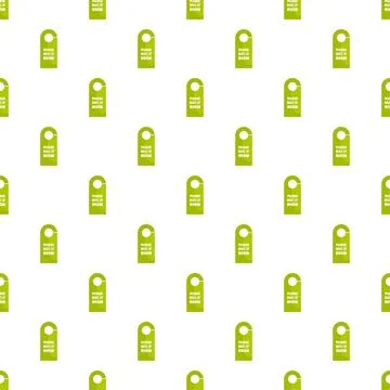 Please make up room tag icon, flat style Illustrazione stock