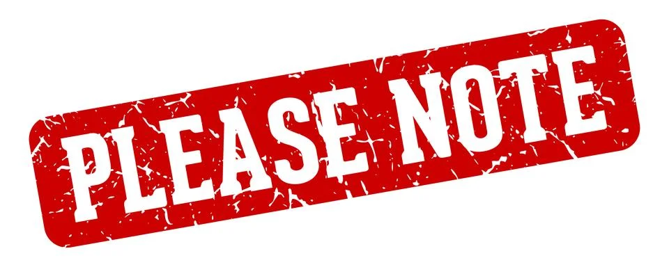 Please note rectangular sign. please note stamp Stock Illustration