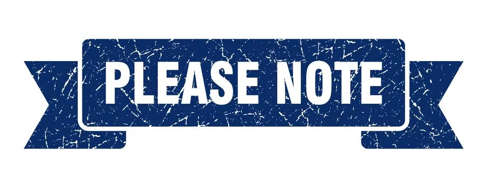 Please note ribbon. please note grunge band sign. please note banner Stock Illustration