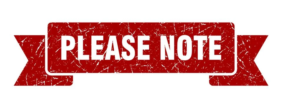 Please note ribbon. please note grunge band sign. please note banner Stock Illustration