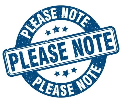 Please note stamp. please note label. round grunge sign Stock Illustration