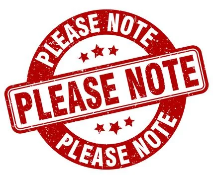 Please note stamp. please note label. round grunge sign Stock Illustration