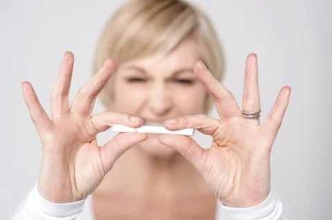 Please quit smoking. Stock Photos