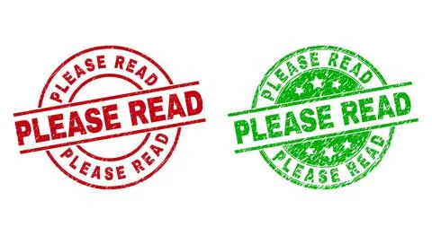 PLEASE READ Round Stamps with Scratched Surface Stock Illustration