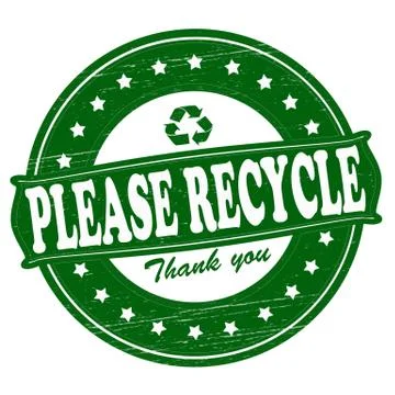 Please recycle Stock Illustration
