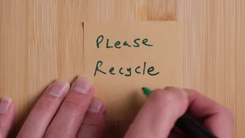 Please Recycle Message Video stock 288192618