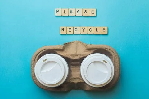 Please recycle Foto stock