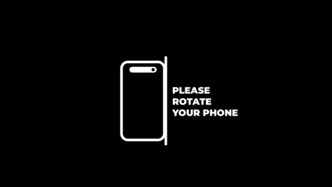 Please Rotate Your Phone Screen Orientation Message. Stock Footage 339208541