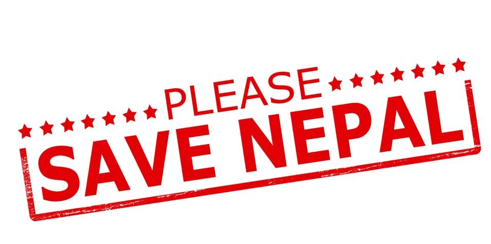 Please save Nepal Stock Illustration