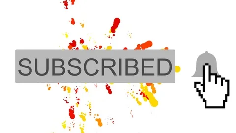 Please Subscribe and Click the Bell Icon Notification Button Stock Footage 107288453