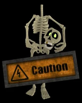 Please take a caution Stock Illustration