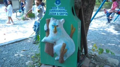 Please Use Dustbins in Indian Forests Stock Footage 313566636