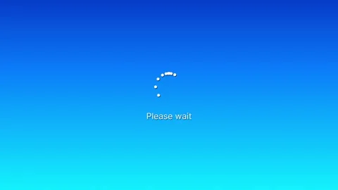 Please Wait animation. 스톡 동영상 333580543