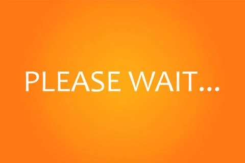 Please Wait Stock Illustration