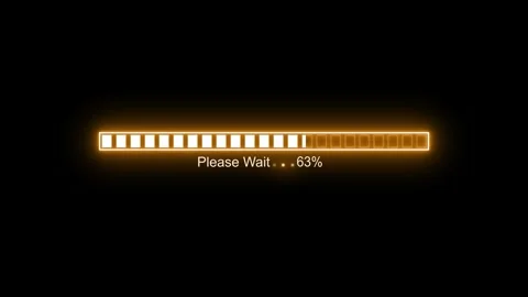 Please Wait Minimal Neon Glowing Loading Bar Animation for Clean Futuristic.. 스톡 동영상 310649829