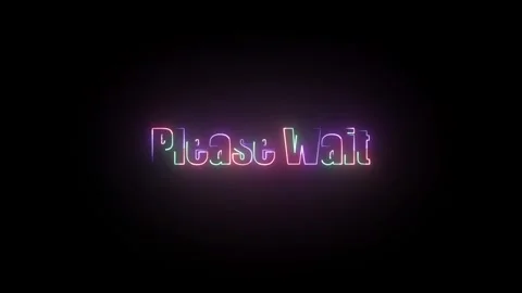 Please Wait Text Animation Stock Footage 324811182