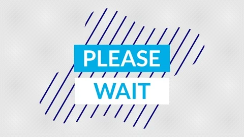 Please Wait text Stock Footage 335549942