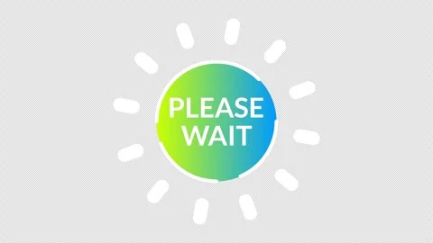 Please Wait text Vídeo Stock 335549951